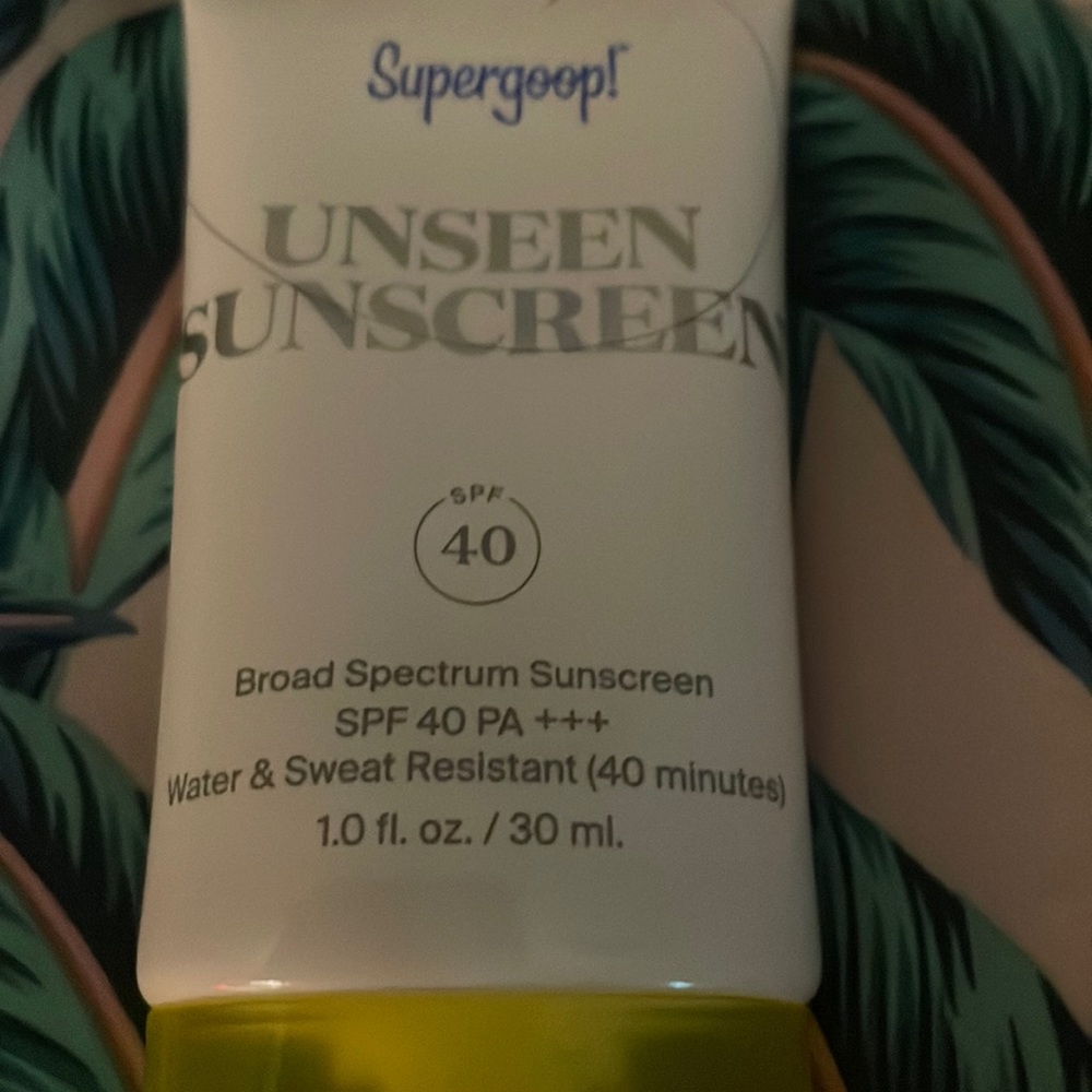 Super goop unseen sunscreen